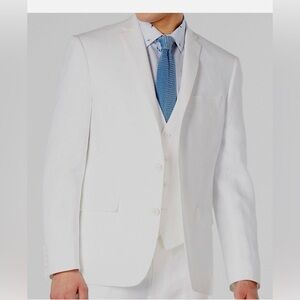 Bar III Men's White Slim-Fit Linen Blazer Sport Coat Suit Jacket - NWT